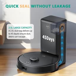 Stofzuigerzakken compatibel met Eufy X10 Pro Omni, 12 stuks, X8 Pro SES robotstofzuiger, stofzak, vervangende Clean Base-zak — thumbnail 2