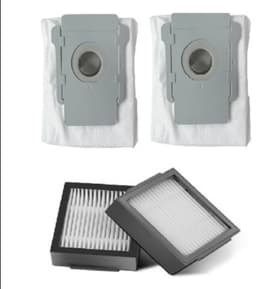 Reserveonderdelen - Geschikt voor iRobot Roomba Combo i7 E5 E6 - stofzuigeraccessoires - 2 filters en 2 stofzuigerzakken — thumbnail 1
