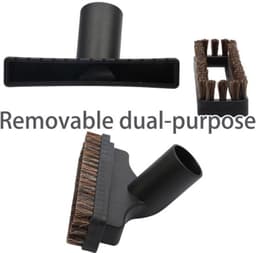 Universele Stofzuigerborstel, 32 mm Stofborstel, Zwart Meubelborstel Voor Stofzuiger, Paardenhaar Borstel Vacuüm Bijlagen Stofborstel, Cleaning Tools Stofborstels Vervanging (3) — thumbnail 3