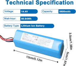 Vervangende Accu 14.4V 5600mAh voor Robotstofzuiger — thumbnail 3