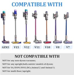 Droogventilator en Kierenzuiger voor Dyson V15 V12 V11 V10 V8 V7 - Flexibele Slang — thumbnail 2