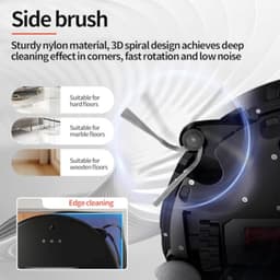 6 Stuks Zijborstels voor Roborock Saros 10 Robotstofzuiger — thumbnail 3