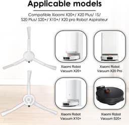 Set van 10 Zijborstels voor Robotstofzuiger, Compatibel en Efficiënt — thumbnail 3