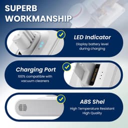 3800mAh Batterij voor Xiaomi Dreame V8/V10 Stofzuiger — thumbnail 2