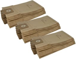 vhbw 30x stofzakken, compatibel met Nilfisk-Alto GD 2000, 1010, 1000-serie, 111, 910, 710, 911, 1005, 1000 stofzuigers – 45,3 cm x 22,7 cm bruin — thumbnail 2