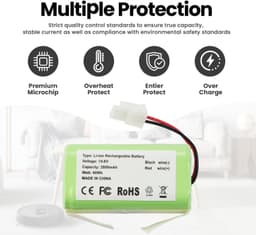 Stofzuigeraccu - 14,8 V - 2800 mAh — thumbnail 5