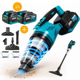 Instava Kruimeldief met LED Licht & 2 Accu’s – Geschikt voor Makita LXT 18V Accu – Draadloze Handstofzuiger – 10kPa Zuigkracht – 750ML – Kruimeldief voor Auto & Huis — thumbnail 1