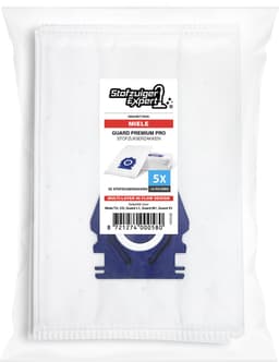 5x PREMIUM PRO 3D Stofzuigerzakken Geschikt voor Miele GUARD - 5 Stofzakken + Hygiëne en Motor filter meegeleverd! Premium kwaliteit zakken - Cat & Dog - Anti Allergie -Geschikt voor o.a. Miele GUARD L1, M1, S1 — thumbnail 2