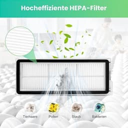 8 stuks HEPA-filter accessoires voor Roborock QV 35A, QV35S, Qrevo S, Qrevo Pro, Qrevo Curv, Qrevo Edge, Qrevo Curv S5X, Qrevo Edge S5A en Qrevo S5V robotstofzuiger — thumbnail 3