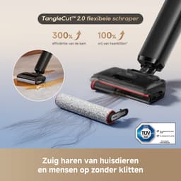 Dreame G12 Pro Flex Wet and Dry Stofzuiger - Stofzuigen en dweilen tegelijk - Zelfreinigend en -drogend - Huisdierenhaar - Anti-klit - Onder meubels 180° - Lichtgewicht - Geur- en streepvrij - Dubbele randreiniging — thumbnail 5