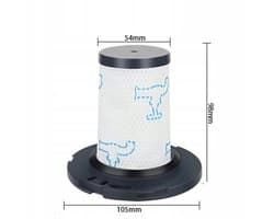 AreoSe - HEPA-filter voor TEFAL X-Force Flex 11.60 12.60 14.60 15.60 Rowenta X-Force - 2 stuks