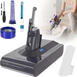 6000mAh Accu Voor Dyson V8 - Vervangende Accu Voor De V8 Sv10 Stofzuiger - Vacuümbatterij — thumbnail 1
