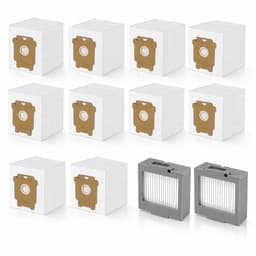 12-delige set stofzakken en Filter - geschikt voor irobot Roomba105X, 415X, 505X,105P - i7 Accessoires Stofzak - robotstofzuigeraccessoires — thumbnail 1