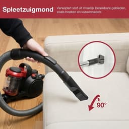 JCP® Stofzuiger Zonder Zak - Stofzuiger - Zakloos - Zwart - 34cm x 28cm x 51cm — thumbnail 5
