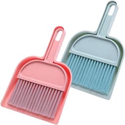 Mini Stofzuiger Bezemset - Tafelreiniger - Bureau Schoonmaken - Compact Lichtgewicht - 20.5 cm - Diverse Kleuren — thumbnail 1