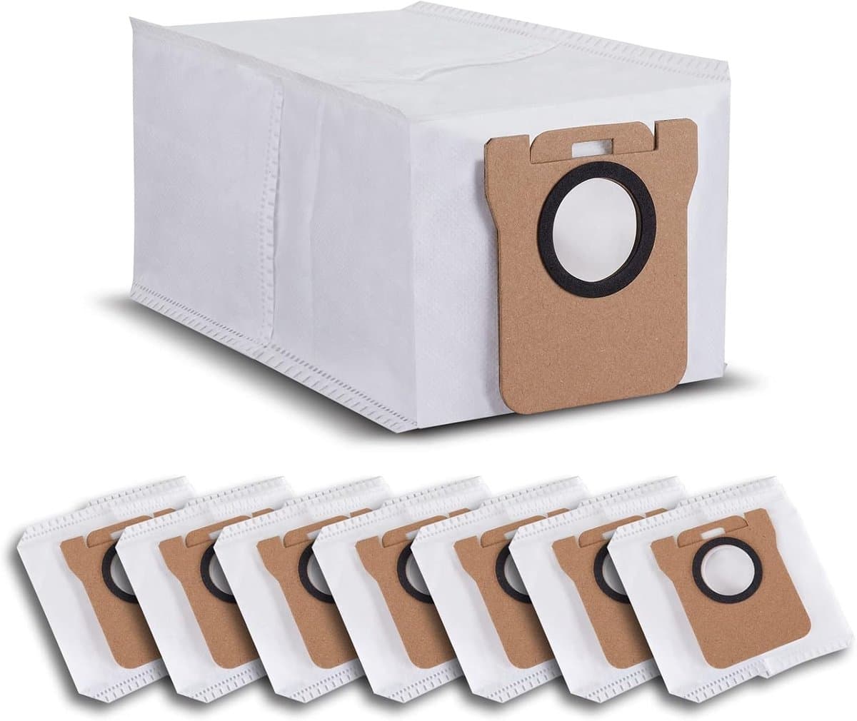 8 stuks stofzakken voor Dreame L10s Ultra / L10 Ultra / L20 Ultra /S10/S20, compatibel met Xiaomi X10+ / X20+/X10/X20/L10/M40 stofzak vervangende stofzuigeraccessoires (3,2 l grote capaciteit) — afbeelding 1