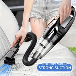 Draadloze Handstofzuiger Zwart – Krachtige Auto & Huis Mini Stofzuiger met USB Opladen en Hoge Zuigkracht — thumbnail 3