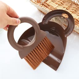 Mini Bezem Stoffer - Reinigingsset Klein - Desktop Schoonmaken - Ruimtebesparend Ontwerp - Compact Formaat - Kleur D — thumbnail 4