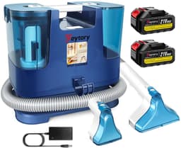 Cellista Draadloze Tapijtreiniger 210W - Vlekkenreiniger voor Bank en Auto - Meubelreiniger met Spuitzuigfunctie - Accu Tapijtreiniger - 2 Accu's — thumbnail 1