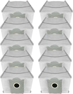 10 stuks vervangende stofzakken - Voor ECOVACS DEEBOT X8 PRO OMNI /X9 PRO OMNI /T50 Pro OMNI /T50 MAX PRO OMNI /T80 OMNI robotstofzuigers. Stofzakken met actieve koolstof -vierlaagse structuur — thumbnail 1