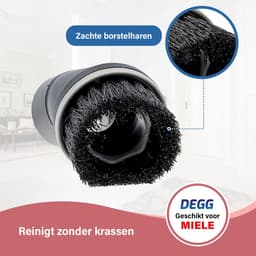 Stofzuiger Plumeau 35mm Geschikt voor Miele - Opzetstuk Stofzuiger - Stofzuiger Mond - Opzetborstel - Plumeau Stofzuiger Mondstuk - Stofzuiger Hulpstuk - Plumeau Compact — thumbnail 3