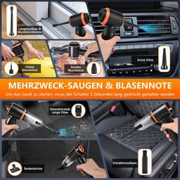 Kruimeldief draadloos - Handstofzuiger - Autostofzuiger - Miniopvang — thumbnail 3