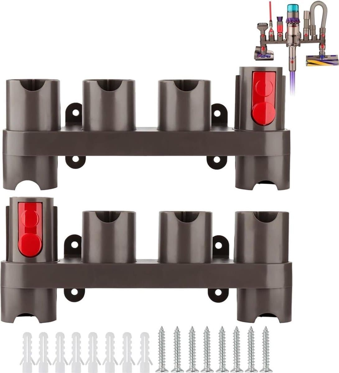 Wandgemonteerd accessoirerek Geschikt voor accessoires van de Gen5, G5, V15 en V12 stofzuigers — afbeelding 1