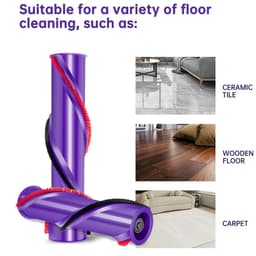Dailygoods - Dailygoody - Rolborstel Bar - Vervangende Borstel voor Dyson V10 - Hoogwaardige Kwaliteit - 240mm - Efficiënte Reiniging - Geschikt voor SV12 Ass — thumbnail 2