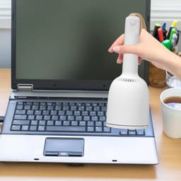 Draagbare Stofreiniger - Handstofzuiger - Bureau Reinigen - Snelle Ventilator - 6.89 Inch - Wit — thumbnail 3