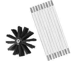 Schoorsteenvegerset - Droger ventilatie reiniger - Schoorsteen reinigen - Roterend systeem - 9 stangen 610mm - Niet gespecificeerd