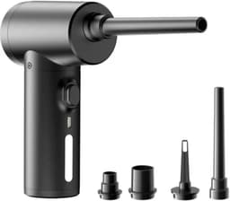 Draadloze Stofzuiger - Luchtblazer Kruimeldief - Auto en Huis Reinigen - 2-in-1 Functionaliteit - 500 Gram Gewicht - Zwart — thumbnail 2