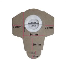 10 Stuks Stofzuigerzakken - Voor Einhell BT-NTS , Duo ,INOX ,NTS ,RT-VC , TC-VC ,TE-VC,TT-VC ,YPL - voor natte en droge stofzuigers en stofafzuigers — thumbnail 4