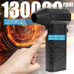 Elektrische Bladblazer - Mini Stofzuiger - Apparaten Reinigen - Krachtige 130.000 RPM - 8000 mAh Batterij - Zwart — thumbnail 4