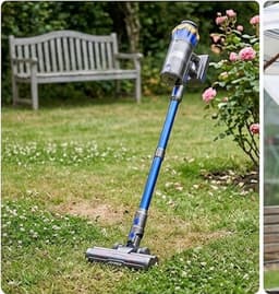 Steelstofzuiger draadloos met display – krachtige snoerloze stofzuiger met anti-klit borstel, wandlader en 8-laags filtratie – stil, zelfstaand – voor dierenharen, tapijt, harde vloeren en auto – Urbanhome — thumbnail 4