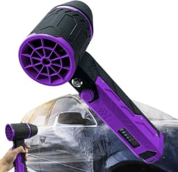 Elektrische Luchtblazer - Draagbare Stofverwijderaar - Auto en Huis Reinigen - Traploze Snelheidsregeling - 4000 mAh Batterij - Zwart — thumbnail 1