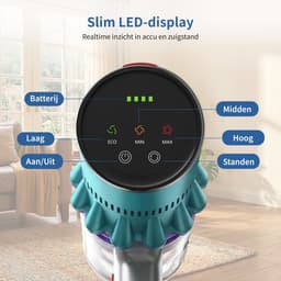 Avalue 3-in-1 Stelstofzuiger Draadloos – 300W – 32000Pa Zuigkracht – 60 Minuten – 4 Opzetstukken – Zonder Zak – Voor Thuis en Auto — thumbnail 5