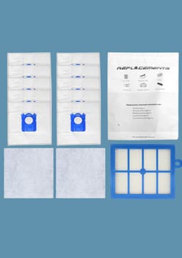 Replacements Onderdelen set geschikt voor AEG VX6, VX7 & VX8 – 10 Stofzakken + 2 Motorfilters + 1 HEPA Filter — thumbnail 1