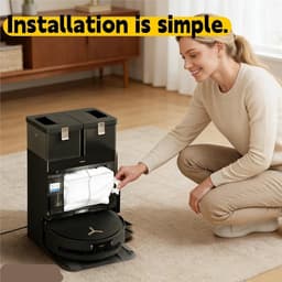 12 stuks vervangende stofzakken - compatibel met ECOVACS DEEBOT X8 PRO OMNI /X9 PRO OMNI /T50 Pro OMNI /T50 MAX PRO OMNI /T80 OMNI robotstofzuigers — thumbnail 2