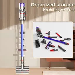 Stofzuigerhouder Geschikt voor Dyson V15/V12/V11/V10/V8/V7/V6 - DC58/DC59/DC62/DC74 - Vloeropslagorganisator Zonder Boren in de Muur (Wit) — thumbnail 5