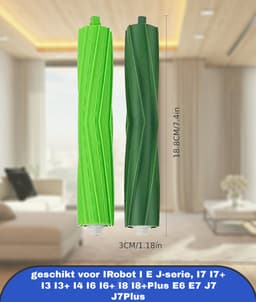 2/4 Stuks Set Vervangende Onderdelen Rolborstels geschikt voor IRobot I E J-serie, I7 I7+ I3 I3+ I4 I6 I6+ I8 I8+Plus E6 E7 J7 J7Plus Stofzuiger Vervangend Accessoire Rubberen Borstel — thumbnail 5