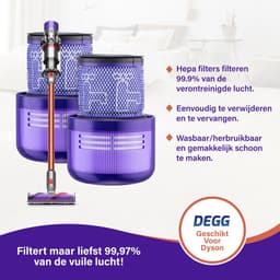 DEGG® - Hepa Filter Geschikt voor Dyson V11 & V15 - Wasbaar - Vervangt Dyson V11 & V15 Filter - Onderdelen - Duurzaam - Premium Kwaliteit - 4 STUK(S) — thumbnail 5
