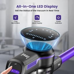 Draadloze stofzuiger, Inse, S7P, paars, 6-in-1 lichtgewicht handgreep stofzuiger, 26kPa, 45 minuten looptijd, 65dB, 265W, 1L — thumbnail 2