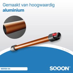 SQOON® - Zuigbuis geschikt voor Dyson V7, V8, V10, V11 en V15 oranje koper - Model 969109-09 — thumbnail 4