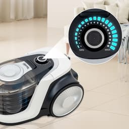 VacniQ Stofzuiger met zak - lichtgewicht stofzuiger voor tapijten en harde vloeren - Grote stofbak van 2,5 liter - Intrekbaar Snoer - 899 W- 73dB - HEPA filter - Zwart — thumbnail 3