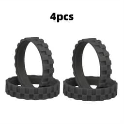4 Stuks Wielbanden Geschikt voor iRobot Roomba 500, 600, 700, 800, 900, E5, I7, j7 en j9 — Antislip Rubber — Stil — Eenvoudige Montage — Vervangende Accessoires — thumbnail 1