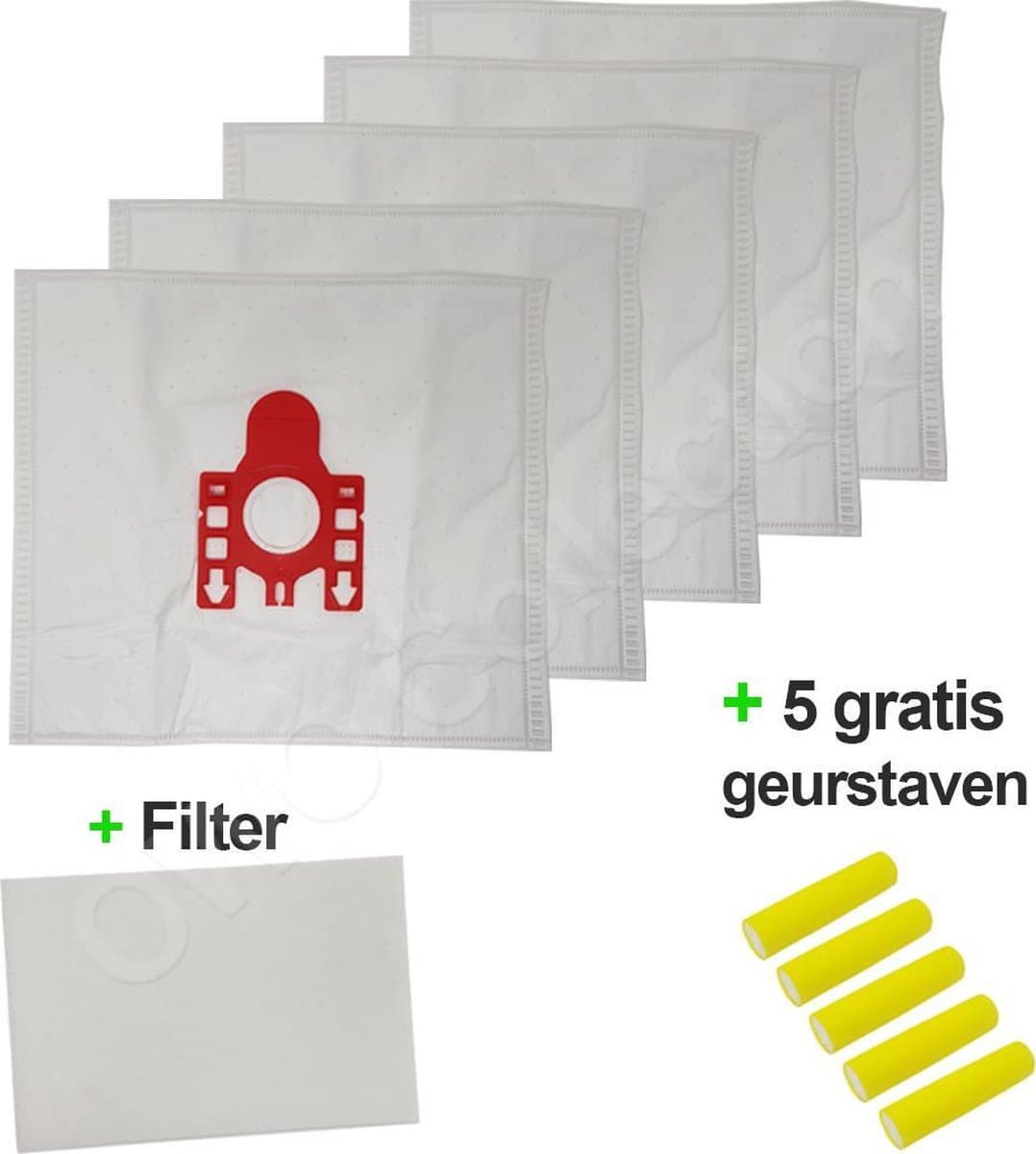 OWO collection Miele FJM F,J,M Stofzuigerzakken - 5x stofzak - 1x filter - 5x luchtverfrissers | stofzuigerzakken — afbeelding 1