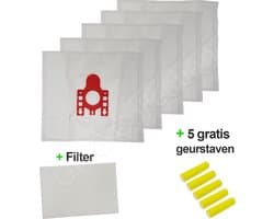 OWO collection Miele FJM F,J,M Stofzuigerzakken - 5x stofzak - 1x filter - 5x luchtverfrissers | stofzuigerzakken
