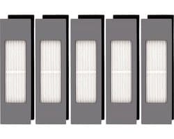 (5 stuks) HEPA-filter voor robotstofzuiger Ecovacs DEEBOT OZMO 920 950 T8 AIVI Max T9 T5 N5 N7 N8+ N8 Pro Plus DX55 DX93 DJ65, robotstofzuigerfilterset, vervangende onderdelen 5 filters