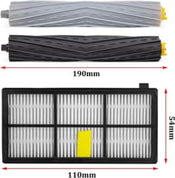 Onderhoudsset geschikt voor iRobot Roomba 800 & 900 set Borstel & HEPA filters zijborstels kit onderdelen reserve vervanging robot stofzuiger — thumbnail 2