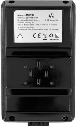 AG4200 Extra Batterij - Accu- AG-2-in-1 Verdubbel totale gebruiksduur tot 90 minuten Stofzuiger - Steelstofzuiger — thumbnail 1